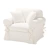Fauteuil en coton ivoire